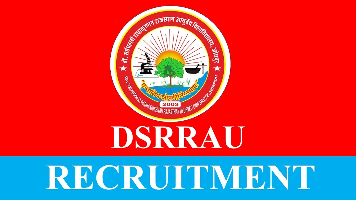 DSRRA University Jodhpur Medical Officer Recruitment 2023